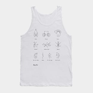 Hand drawn Reiki symbols Tank Top